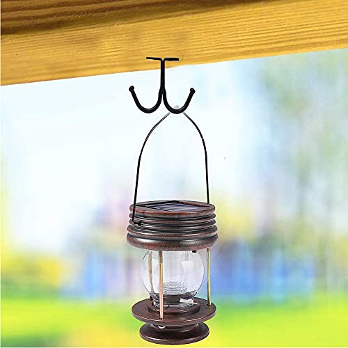 Haowei Double Prong Ceiling Hook 10 Pcs Towel/Robe/Coat Clothes Hook For Closet Top Bathroom Kitchen Cabinet Garage (Black) #TOP2