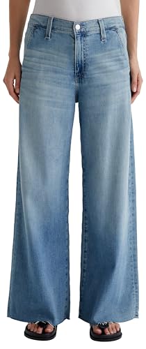 AG Adriano Goldschmied Women's Stella Mid Rise Ankle Palazzo Jean