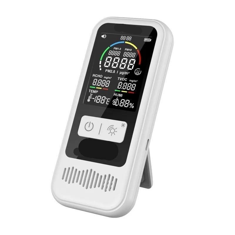 Detektor gazu, Domowy detektor PM2.5 Monitor temperatury i wilgotności Cyfrowy jakości powietrza
