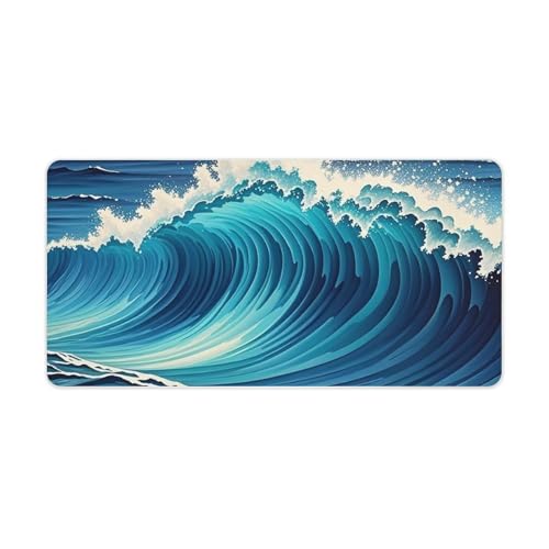 Pad para escritorio grande de caucho blanco antideslizante miniatura 1