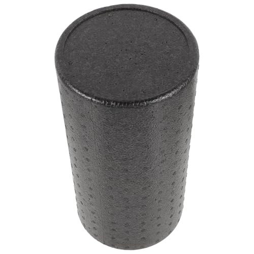 Rodillo de espuma para liberación muscular FOMIYES, columna de yoga sólida pequeña de 30x15 cm, color negro, rodillo fitness para relajación muscular y terapia de puntos gatillo