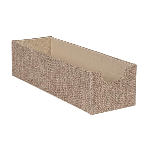 Image of Household Essentials Brown 720-1 Deep Drawer Organizer Box for Storage | 12 in x 4 in x 3.13