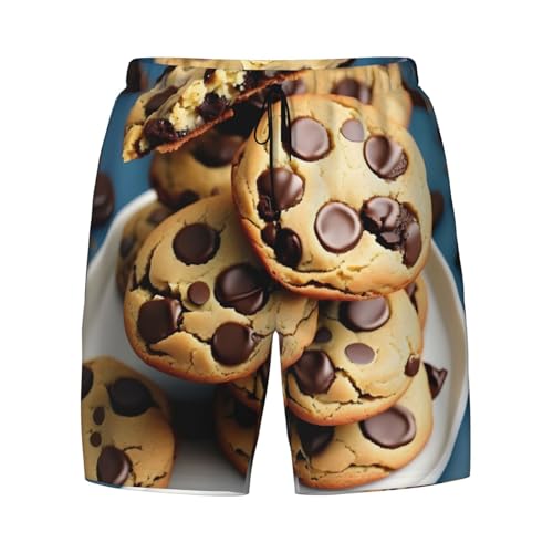 Maillots de bain homme imprimé biscuits chocolat original - 5