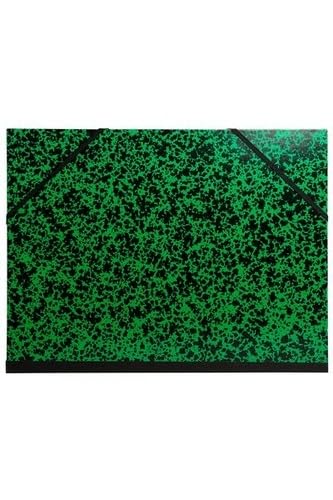 Carpeta de dibujo Annonay con gomas de 26x33cm para folios A4 maxi en cartón verde