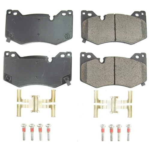 Image of PowerStop Front Brake Pads for Cadillac CT4 2020-22 |CT5 2020-25 |Chevrolet Corvette 2020-25 - Z17 Ceramic Brake Pads with Installation Hardware, 17-8009