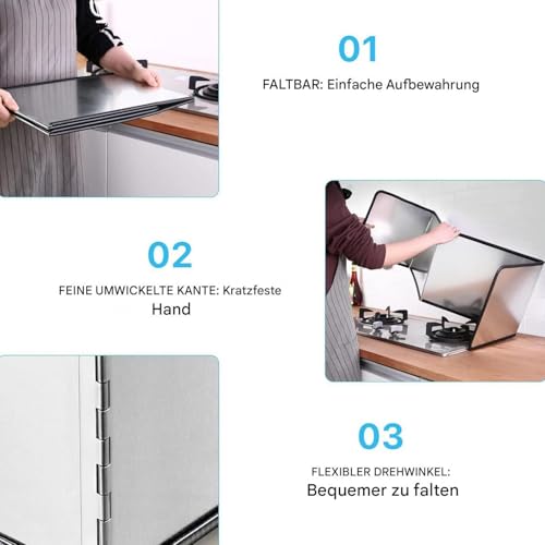 Écran de protection pour la graisse éliminant les éclaboussures de cuisson - 8