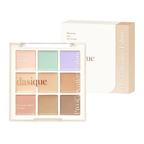 Dasique Pro Concealer 01 Couverture, Palette anti cerne et correcteur de teint à couvrance modulable, fini naturel longue tenue, correcteur multi-usage...