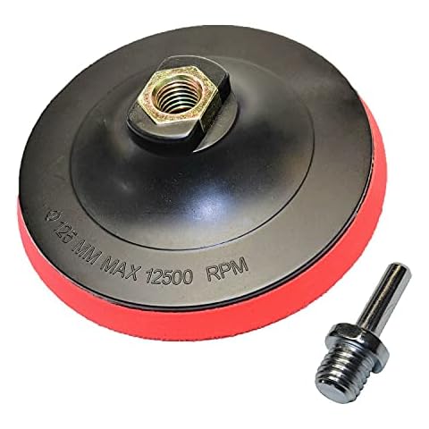 LOGOK2K Cotarba 125mm Hook & Loop Backing PAD Angle Grinder M14 & Drill Attachment for Sand Disc Cover