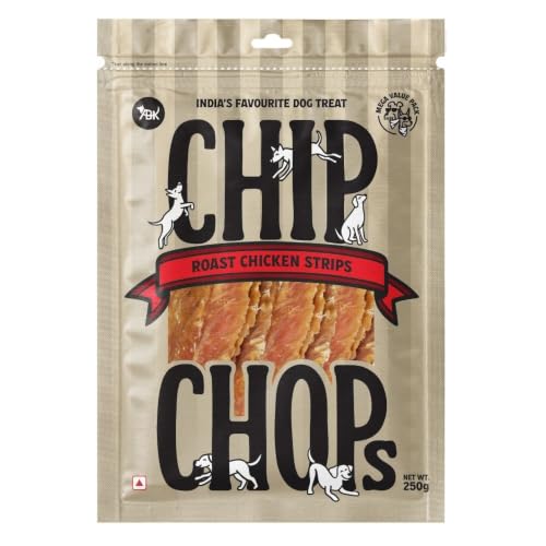 Image of Chip Chops Dog Treats 250g Dog Reward Snack (Chicken Strips, Pack of 3)