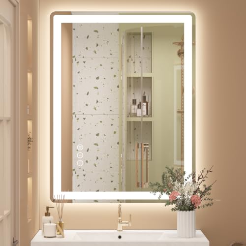 Image of 36x30 LED Lighted Bathroom Mirror for Vanity