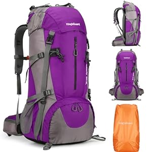 70L Camping Hiking Backpack with Rain Cover Waterproof Backpacking Backpack for Hiking Treeking Climbing Outdoor