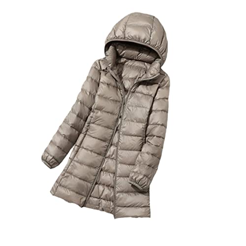 Manteau long en duvet femme chaud et léger 4XL pour stopper le froid d'hiver