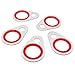 YuGtcen 63pcs A/C Gasket Assortment, Automotive Self-Centered Bonded Seal 15-32241 GM Original Equipment AC Compressor Seals Air Conditioning Compressor Port Seal Washer Kit 9 Sizes (63,Red)