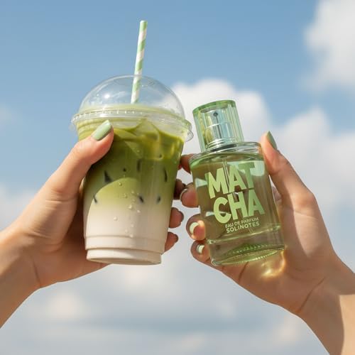 Image of Solinotes Matcha Eau de Parfum, Vanilla & Almond, Long-Lasting, 1.7 Fl Oz