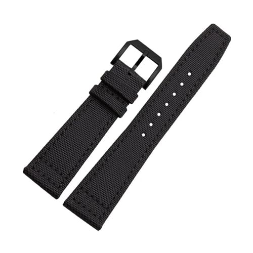Correa de nailon 20mm lavable y resistente para sustitución en IWC Pilot
