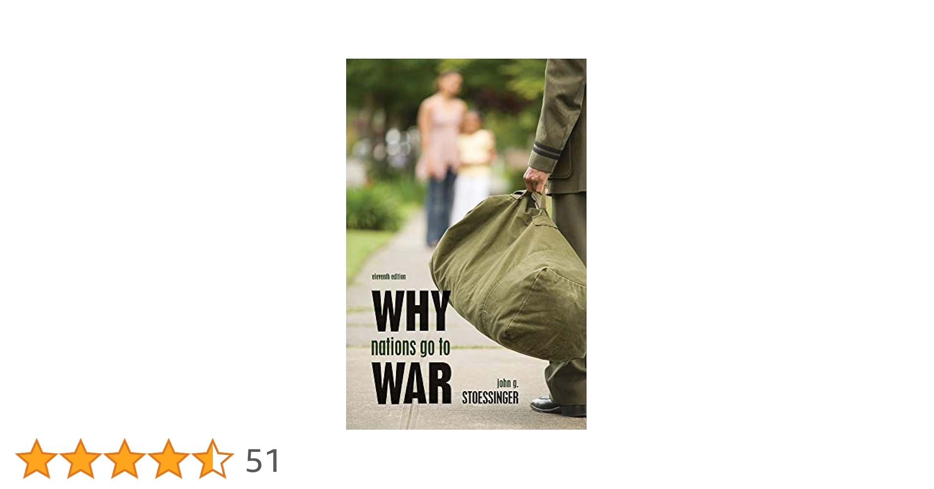 洋書 Why Nations Go To War John G.Stoessinger Stoessinger (1998). Why nations go to war — International