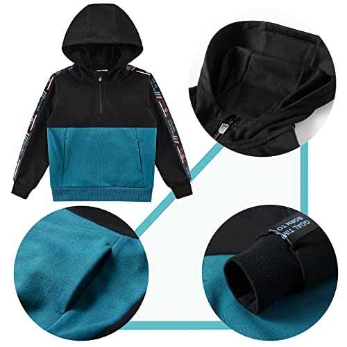 Boys' Tracksuits Sweat Suit Track Suits Sweatsuit Activewear Toddler Clothes Jogging Jogger Kids Clothing Set 2 Piece Outfits Childrens Sport Athletic Size 2 3 4 5 6 7 8 Year Blue Bas-013-3-4T #TOP4