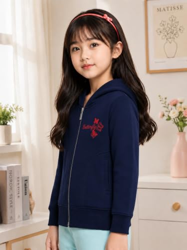 Image of ADBUCKS Girl's Cotton Hooded Sweatshirt