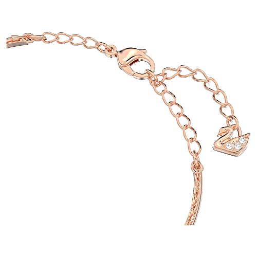 Swarovski Ginger Armreif, Grau, Roségold-Legierungsschicht