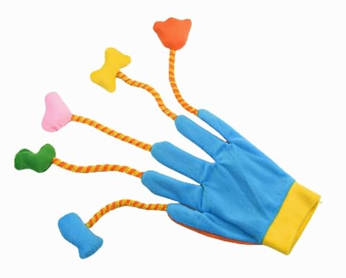 Interactive Cat Toy Glove with Crinkle Sound & Bell, Soft