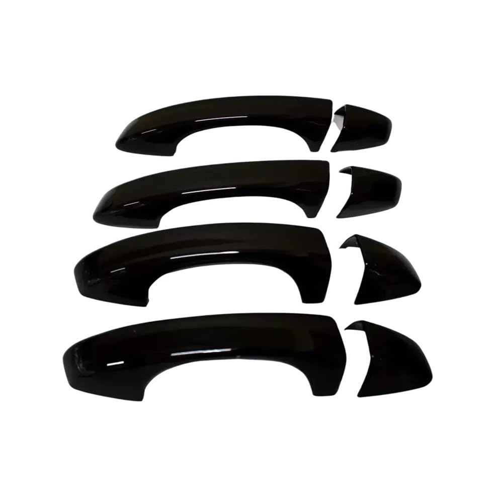 Ymyyqw Black-1 Car Outer Door Handle For Golf 7 Mk7 .5 2014-2019 Car Sticker Carbon Black Silver Exterior Door Handle Moulding Cover Trim Accessories