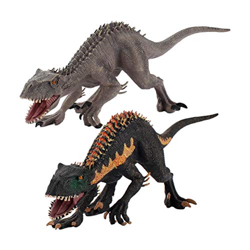 Yeglg Dinosauro giocattolo per bambini, realistico T-Rex dinosauro giocattolo, plastica giurassico Indominus Rex Action Figure Open Mouth Dinosaur World Animals modello ragazzi giocattolo regalo