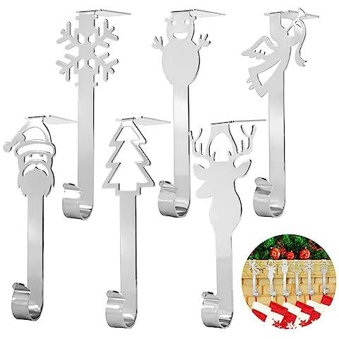 Valicaer 6 PCS Christmas Stocking Holders Cover