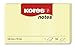 Kores - Notes Repositionnables Jaunes, Bloc-Notes Autocollant, 125 X 75 Mm, Lot de 12 Blocs de 100 Feuilles Chacun