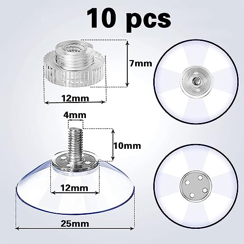 10 Pezzi VentosaØ 25mm,Ventosa Forte in PVC