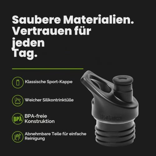 Klean Kanteen Unisex – Erwachsene Classic Flasche, Kunststoff, Black, One Size – Ansicht 2