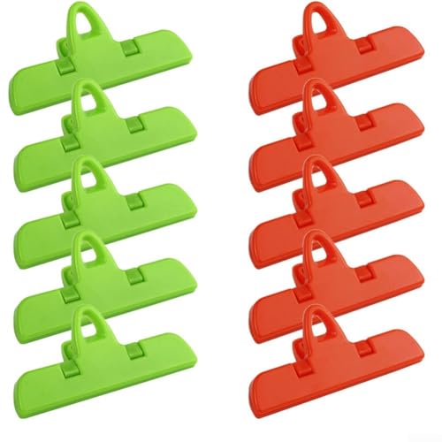 Clips de plástico para una organización eficaz de documentos, perfectamente diseñados para asegurar bolsas de alimentos también (b)
