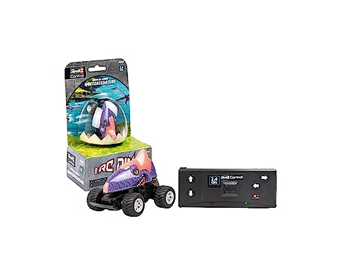 Revell Control Mini RC Quetzalcoatlus I Ferngesteuerte Dinosaurier Autos für Kinder und Erwachsene I Mit 2,4 GHz Fernbedienung I Bis zu 5 km/h schnell I In Dino-Ei Verpackung I Ab 6 Jahren