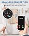 Bluetooth Shower Speaker, Portable Bluetooth Speakers, IP67 Waterproof Wireless Speaker with Suction Cup & Carabiner, Built-in Mic, True Wireless Stereo for Camping Travel,Electronic Gifts - Black