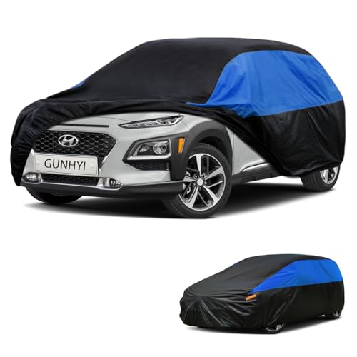 Image of GUNHYI Car Cover Custom Fit Kona Waterproof All Weather, Lightweight Full Exterior Cover for Automobiles Outdoor Sun UV Rain Dust Snow Wind Protection.