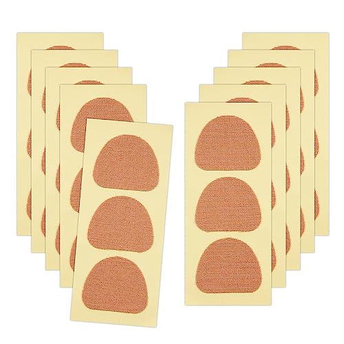 10 Sheets Moleskin Adhesive Pads, Moleskin Tape Heel Stickers Adhesive Feet Pads Blister Prevention Tape Heel Protection Pad Blister Cushion Bandages for Reducing Friction Between Foot and Shoe