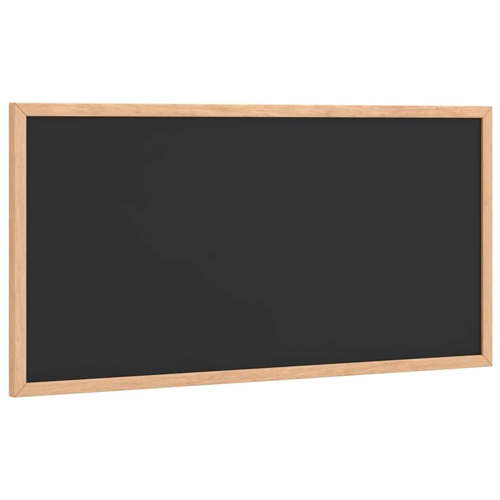 vidaXL Pizarra con marco de madera maciza de pino negra 60x30 cm, pizarra, pizarra de cocina, pizarra de tiza para pared, pizarra de cocina