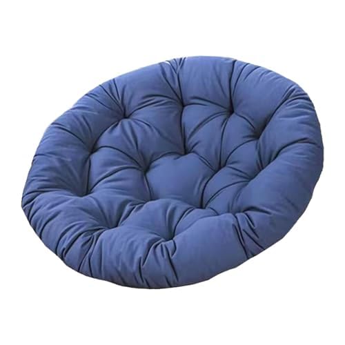 KiBcsLic Swinging Chair Cushion, Thick & Plush Egg Chair Cushion, Blue