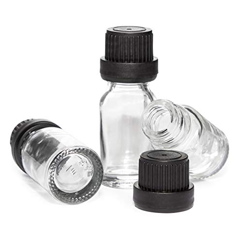 Juvale Glass Lab Sample Bottles Vials with Lids (16 Pack) 0.33 Ounces