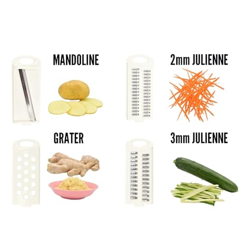 Cortadora y ralladora manual 5 en 1 para frutas y verduras miniatura 5