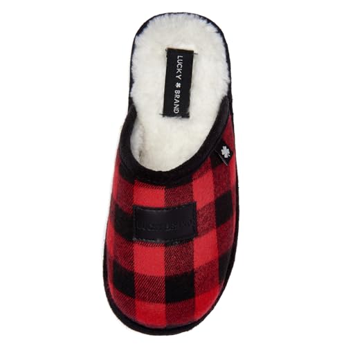Pantoufles à carreaux garçon Lucky Brand chausson écossais confortable