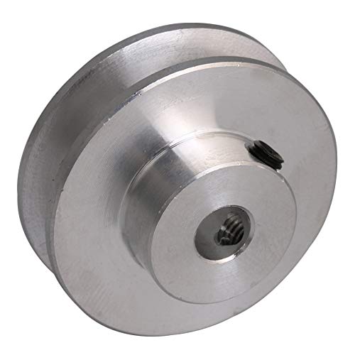 31x15x6 MM Silber Aluminiumlegierung Einzelnut 6 MM Feste Laufrolle für Motorwelle 3-5 MM PU Runde Gürtel