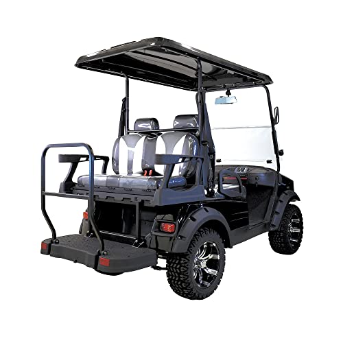 M Massimo Motor Electric Golf Cart Gmf2X | 48V Dc Motor | 4-Seater | Key Switch Start | Front And Rear Cameras | 14 Inch Alloy Wheels | Discover Ev8-8Gc Batteries (Black) #TOP4