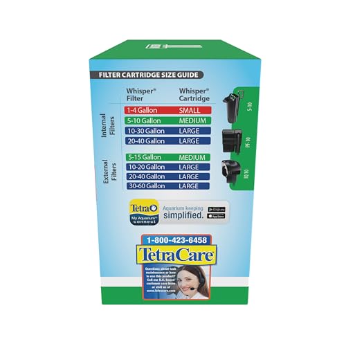 Image of Tetra Whisper Bio-Bag Medium Filter Cartridges for Aquariums, 12 Count, Unassembled, Fits Tetra Whisper Fish Tank Filters 5-10 Gal, PF-10, IQ 10 (Pack of 2)
