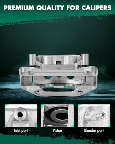 Image of SCITOO 18B5306 Rear Right Disc Brake Caliper w /Bracket Fit For Chevrolet For Silverado 2500 HD 2011-2019,For GMC For Sierra 2500 HD 2011-2019,For GMC For Sierra 3500 HD 2011-2019, Double Pistons