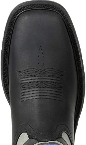 Rocky Men's Code Blue Western Boot, Black, 8 | Image 5