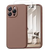 Loyal Bee Magnetic for iPhone 15 Pro Case, Compatible with MagSafe, with 9H Nano Screen Protectors, Full Camera Protection, Silicone Shockproof Microfiber Lining Phone Case 6.1', Light Brown