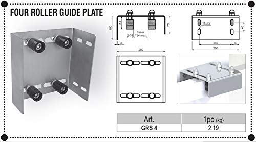Image of CAIS Cantilever Gate Hardware Kit for Trackless Sliding | Galvanized mild Steel | Silver Finish | Made in Czech Republic. (7m Clear Opening, 650kg Capacity)