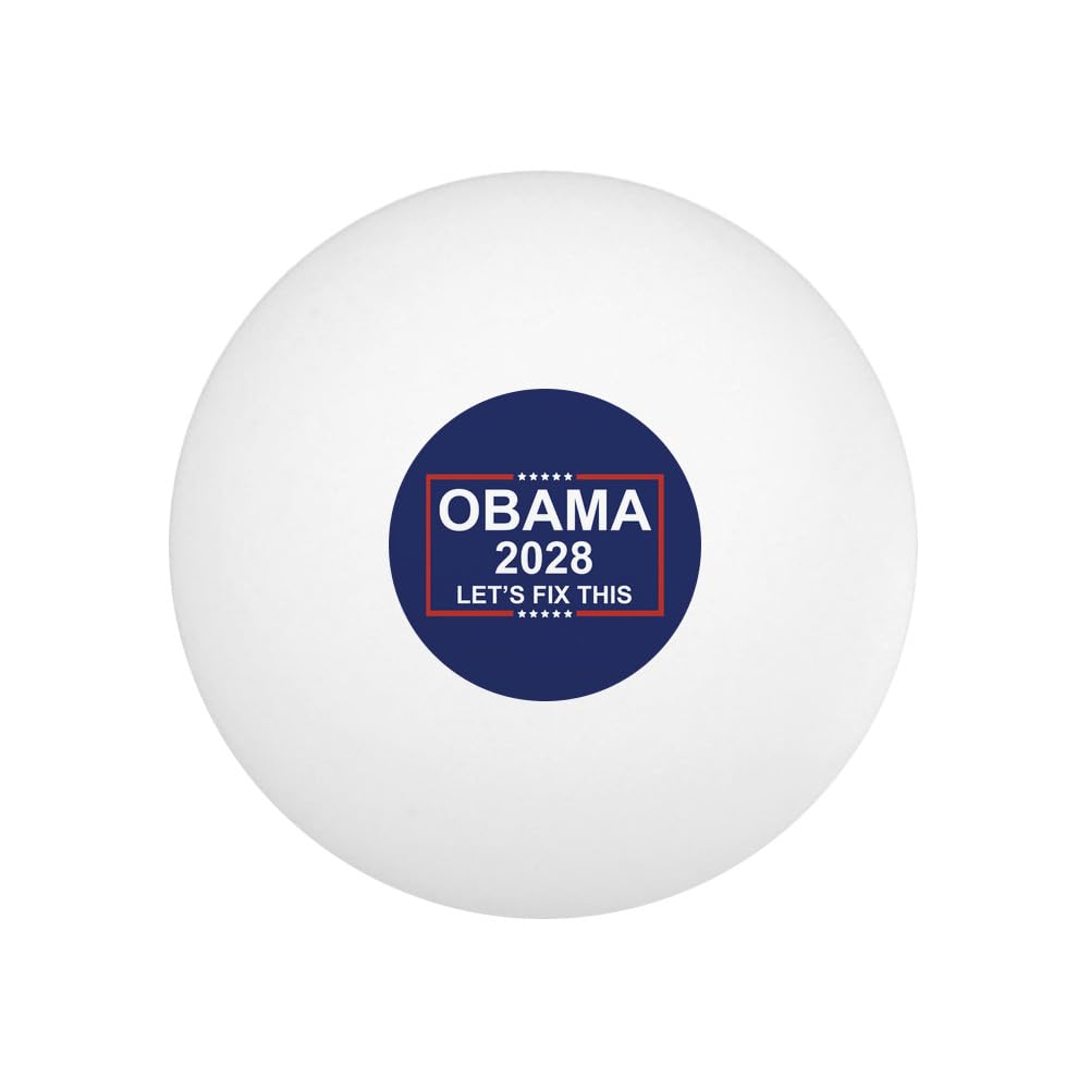 GRAPHICS & MORE Obama 2028 Novelty Table Tennis Ping Pong Ball 12 Pack with Storage Bag