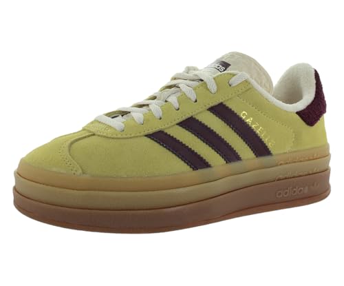 adidas Gazelle Bold Womens Shoes Size 10, Color: Yellow/Burgundy-Yellow