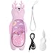Ventilador de luz de Arena movediza de Dibujos Animados Ventilador de Mano Recargable con batería para niños Interior al Aire Libre para niños al Aire Libre hogar(Pink)